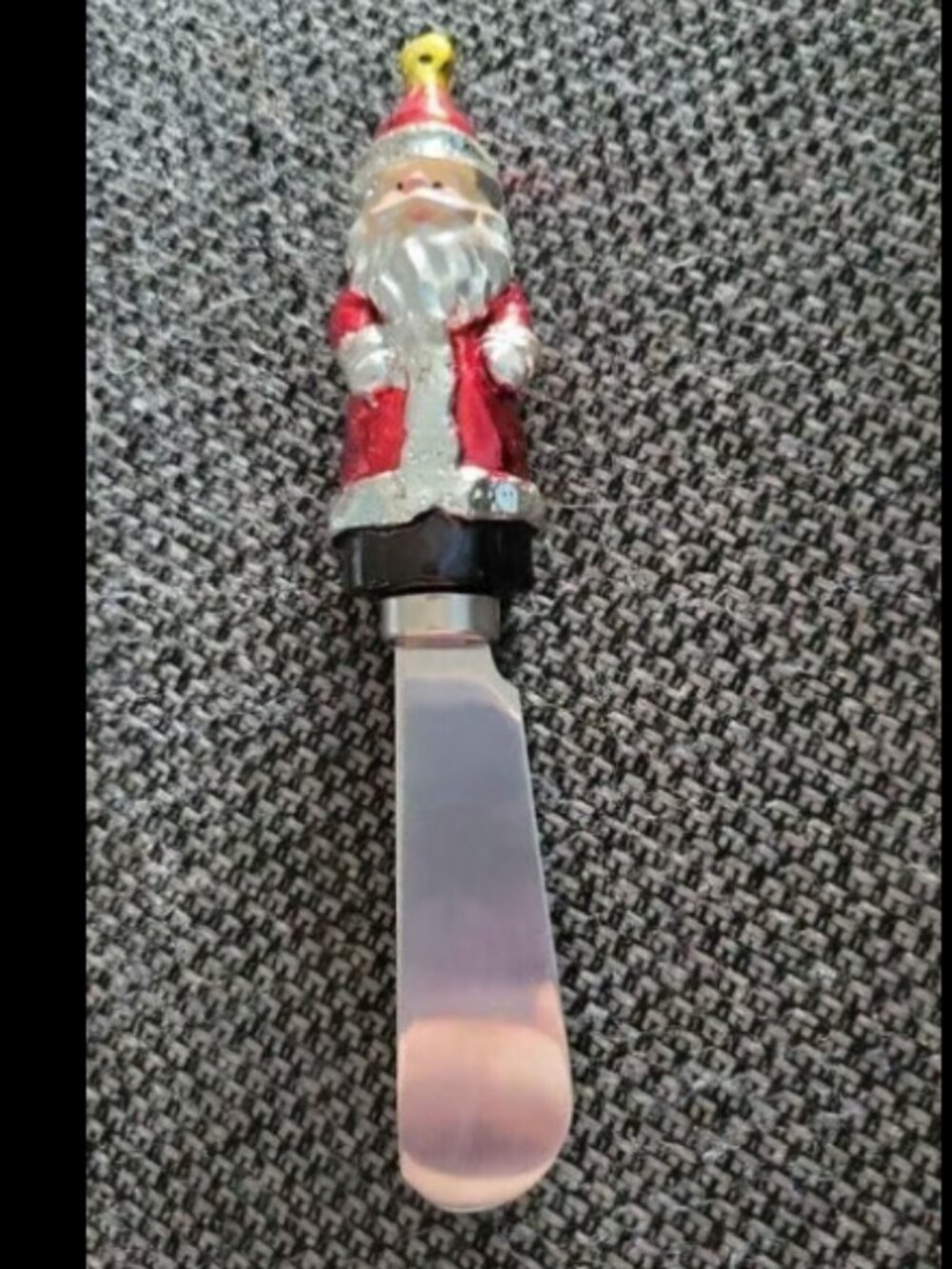 Boston warehouse santa Christmas cheese spreader